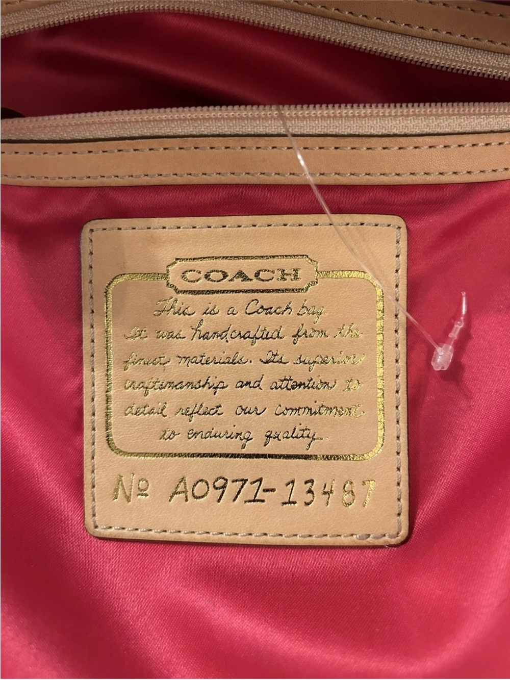 Coach Hamptons 10th Anniversary Archive Shoulder Bag/Lg. Wristlet Set, Leather - Picture 9 of 14